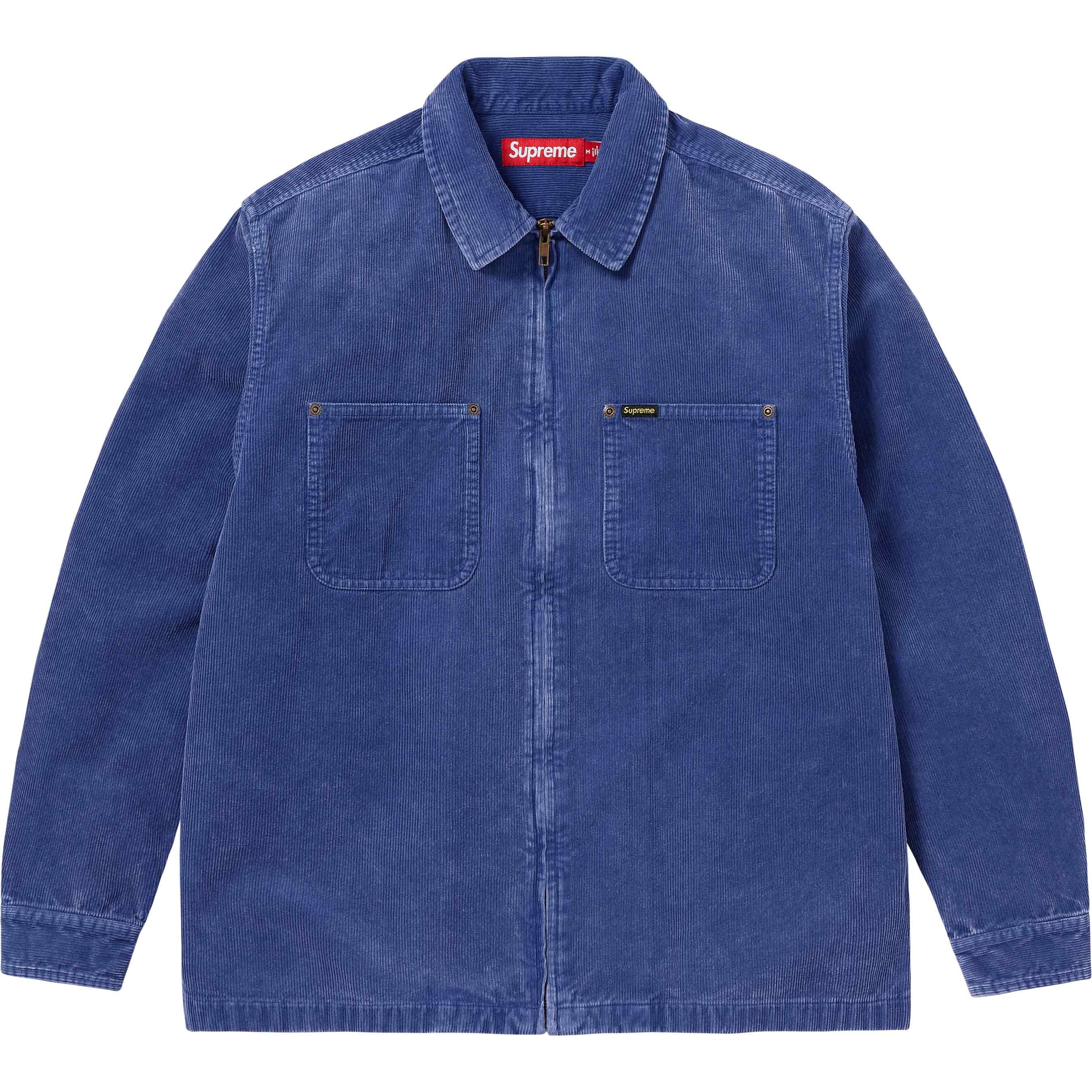 Washed Corduroy Zip Up Shirt view 4